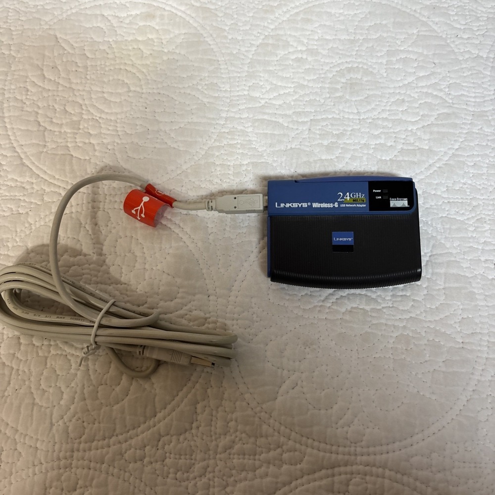 Linksys Wireless – G . USB Network Adapter 2.4 Ghz .‎ Tested And Working.